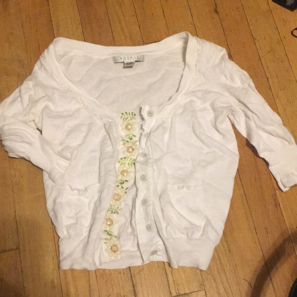 Nougat White Cardigan
